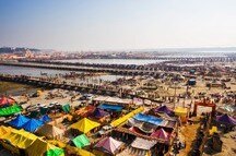 Aerial View of Ardh Kumbh Mela Festival Aerial View of Ardh Kumbh Mela Festival